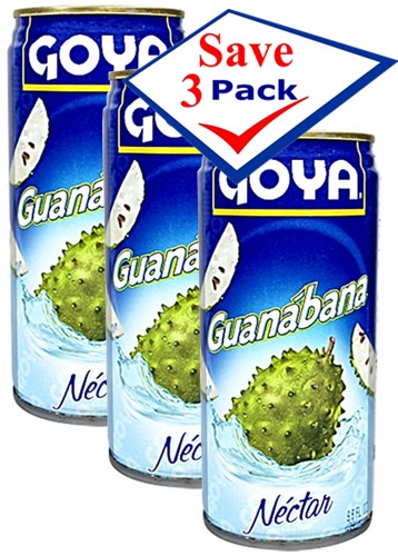 Guanabana by Goya. Soursop juice 9.6 oz   Pack of 3